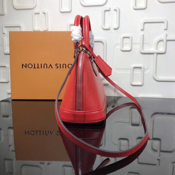 Louis Vuitton Epi Leather Alma BB Noir M40301 Rojo-2