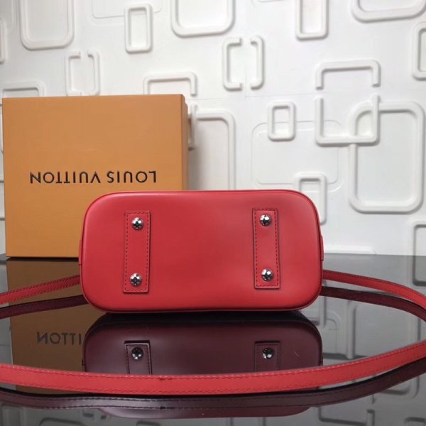 Louis Vuitton Epi Leather Alma BB Noir M40301 Rojo-3