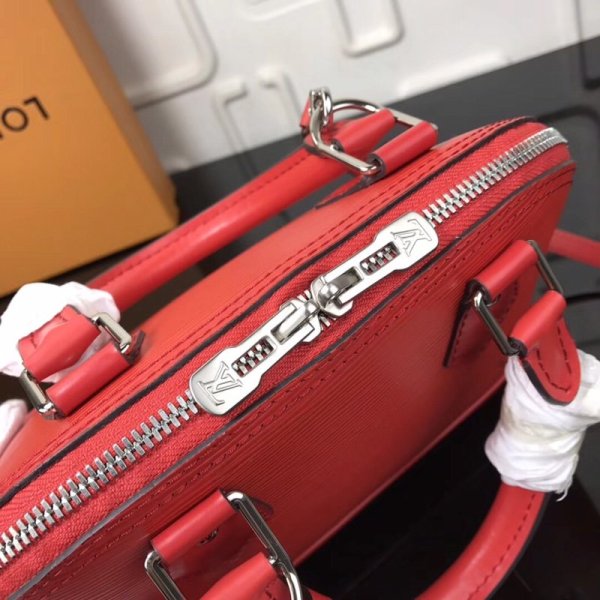 Louis Vuitton Epi Leather Alma BB Noir M40301 Rojo-7