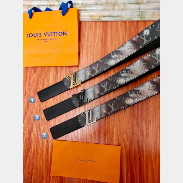 Cinto Louis Vuitton Circle Reversível - Inffino, Brechó de Luxo Online