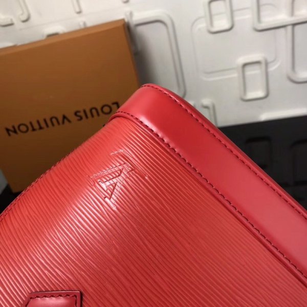 Louis Vuitton Epi Leather Alma BB Noir M40301 Rojo-4